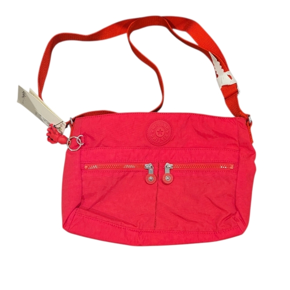 Kipling Angie Red Rouge Crossbody Purse Bag New With Tags! - Picture 1 of 10